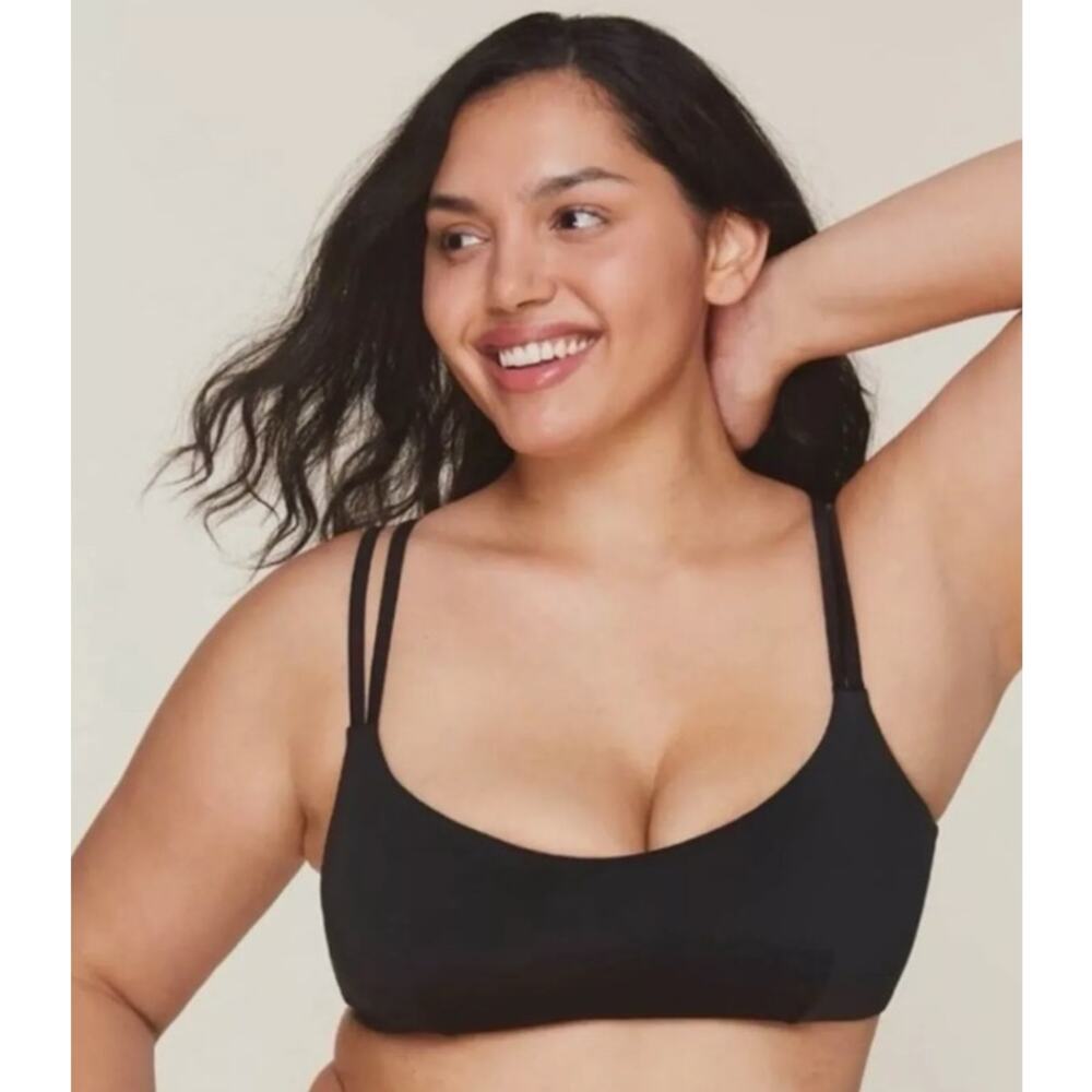 Andie Swim The Rockaway Strappy Top AT208 Size Medium NWT Solid Black
